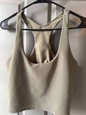 Sage Ribbed Trim Tank by Sage